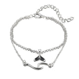 Bohemian Ocean Wave Whale Tail Anklet