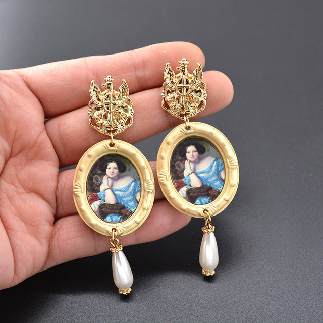 2019 Vintage Baroque Exaggerate Drop Earrings