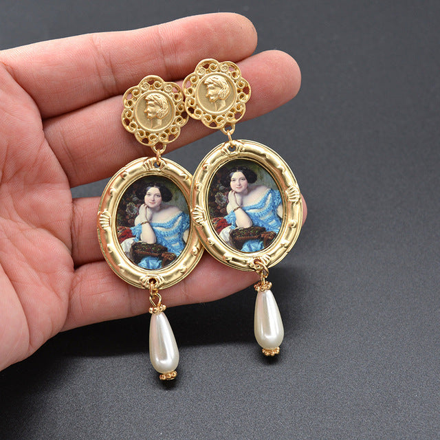 2019 Vintage Baroque Exaggerate Drop Earrings