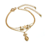 Bohemian Ocean Wave Whale Tail Anklet