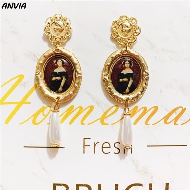 2019 Vintage Baroque Exaggerate Drop Earrings