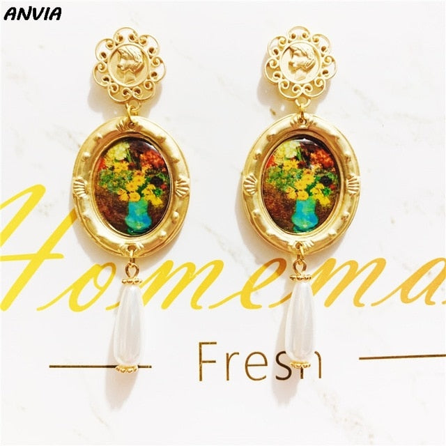 2019 Vintage Baroque Exaggerate Drop Earrings