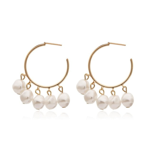 2019 New Fashion Exaggerated Gold Silver Color