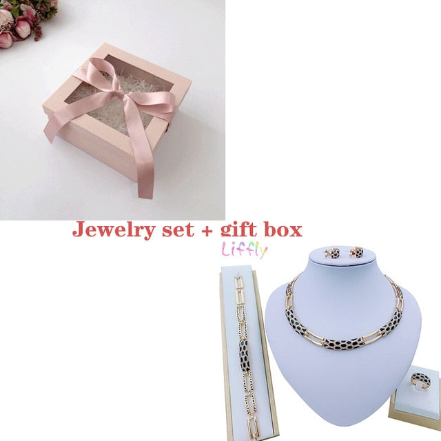 Liffly Women Dubai Jewelry Sets Luxury