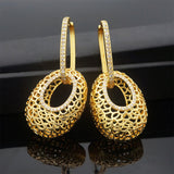 COPPER gold earrings pendant jewelry