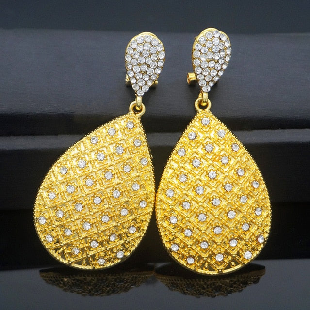 COPPER gold earrings pendant jewelry