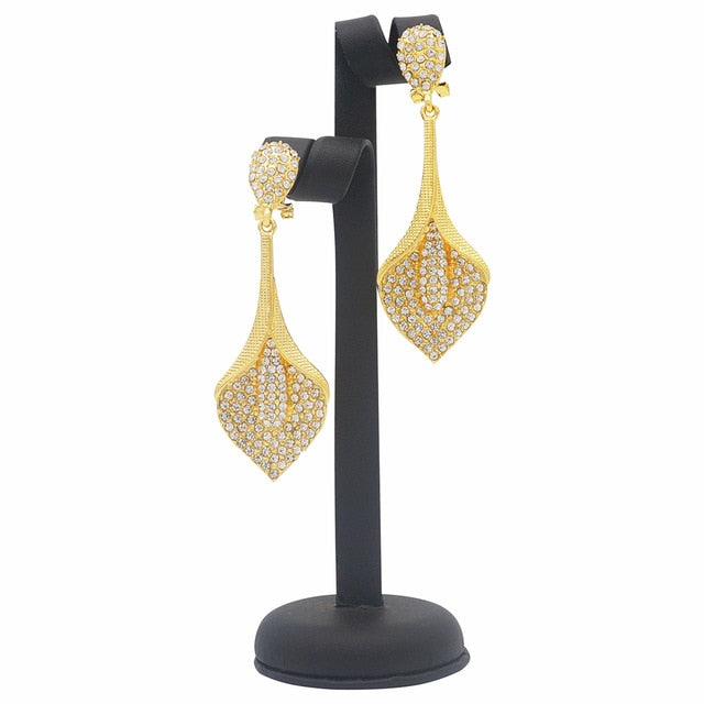 COPPER gold earrings pendant jewelry