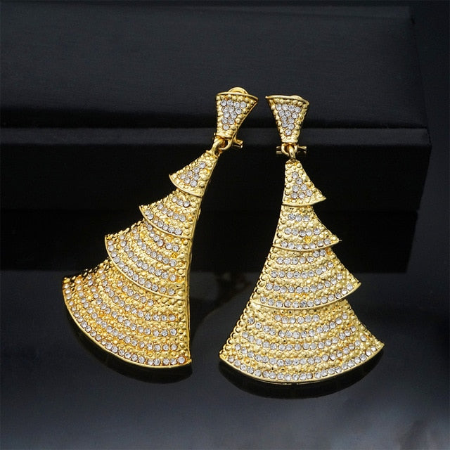 COPPER gold earrings pendant jewelry