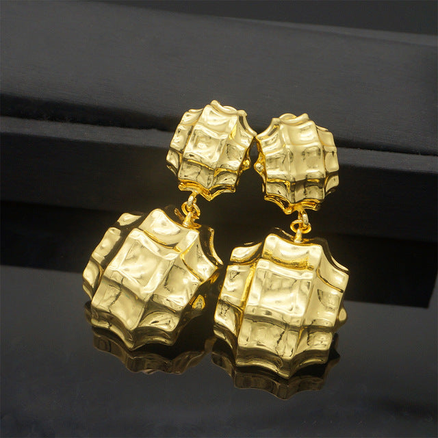 COPPER gold earrings pendant jewelry