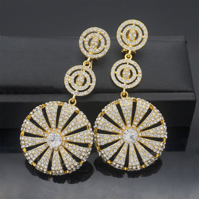 COPPER gold earrings pendant jewelry