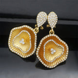 COPPER gold earrings pendant jewelry