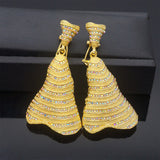 COPPER gold earrings pendant jewelry