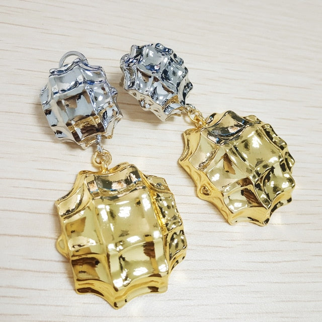 COPPER gold earrings pendant jewelry