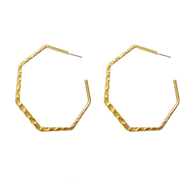 2019 New Fashion Exaggerated Gold Silver Color
