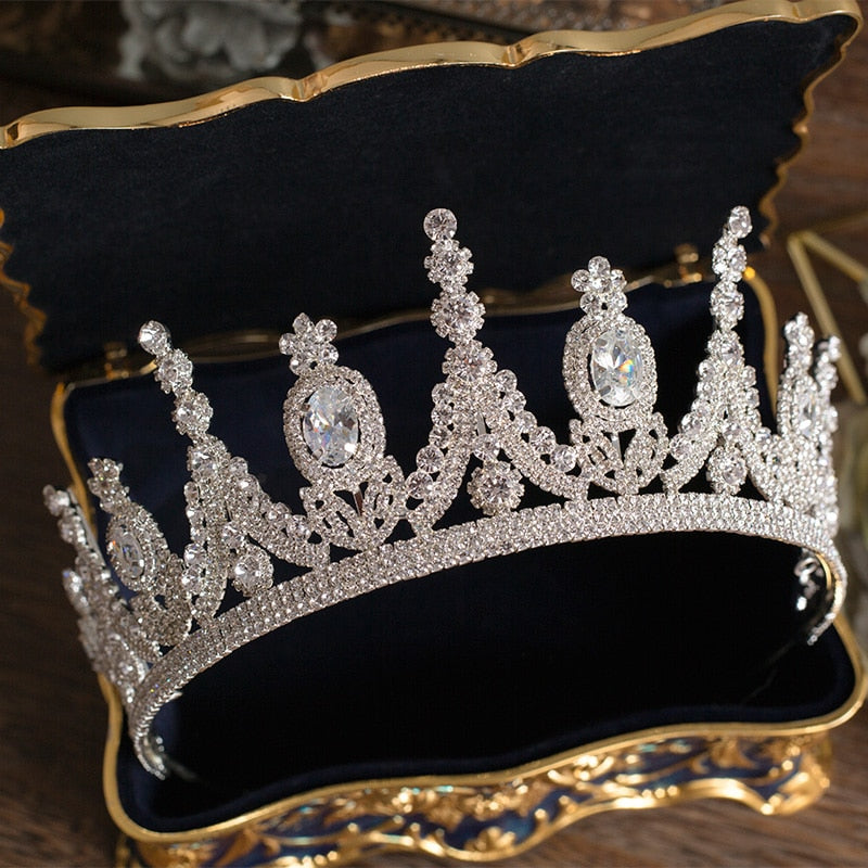 Luxury Tiaras And Crowns CZ Zirconia Princess