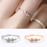 Gold Crystal Ring for Women Luxury