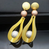 COPPER gold earrings pendant jewelry