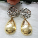 COPPER gold earrings pendant jewelry