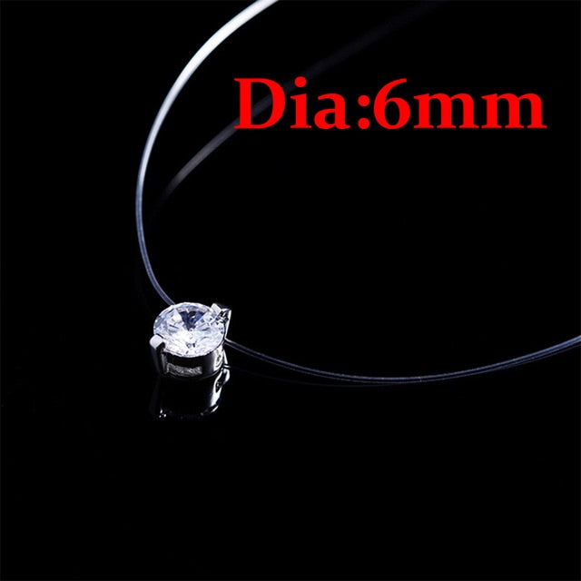 Fashion Trendy Transparent Fishing Line Silver
