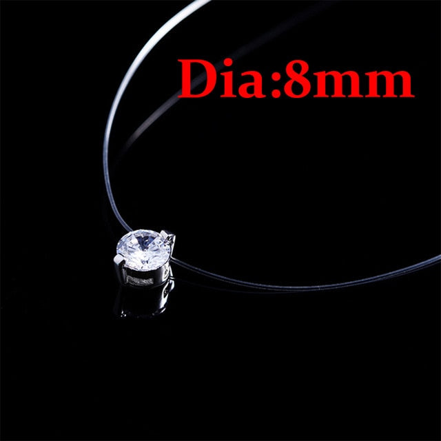 Fashion Trendy Transparent Fishing Line Silver