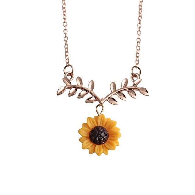 Fashionable Simple Sunflower Pendant