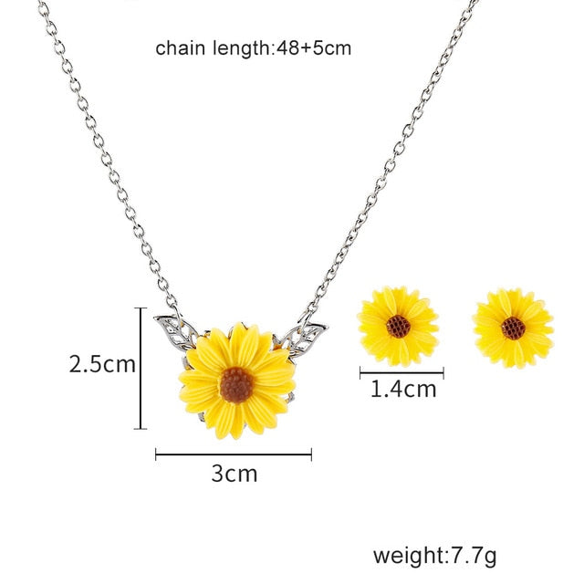 Fashionable Simple Sunflower Pendant
