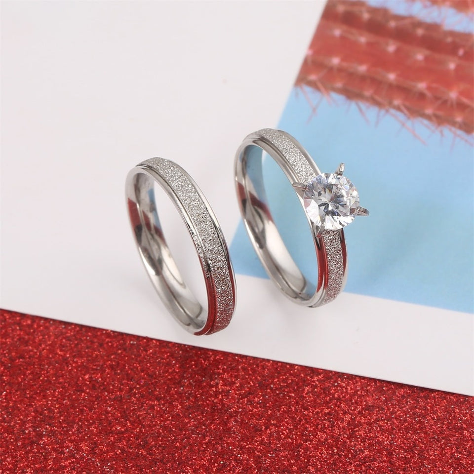 Engagement Ring 2 Pcs