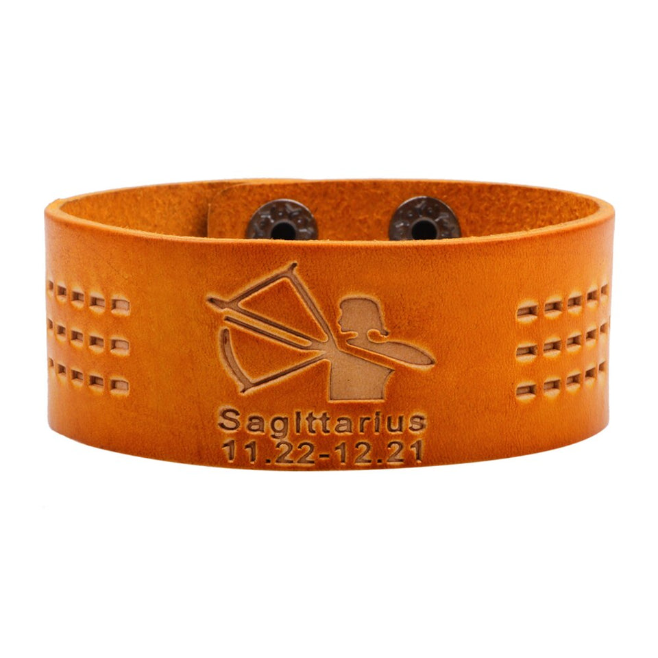 Retro 12 Constellations Bracelet Orange