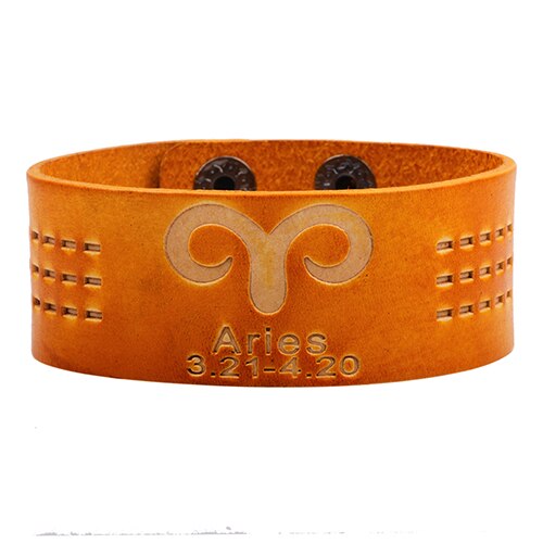 Retro 12 Constellations Bracelet Orange