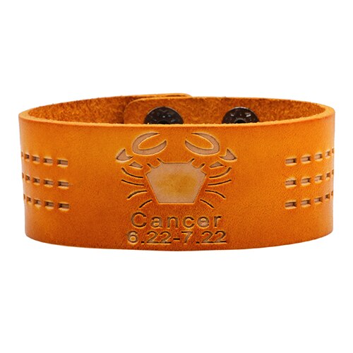 Retro 12 Constellations Bracelet Orange