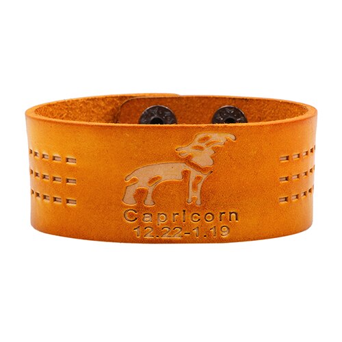 Retro 12 Constellations Bracelet Orange
