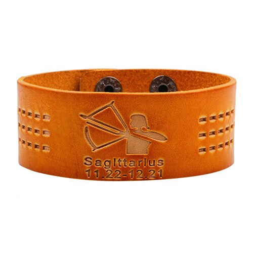Retro 12 Constellations Bracelet Orange