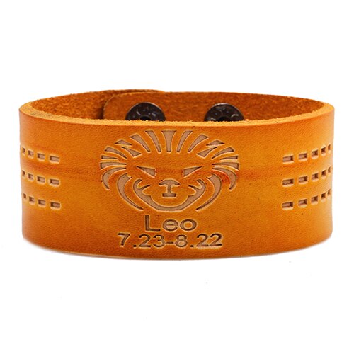 Retro 12 Constellations Bracelet Orange