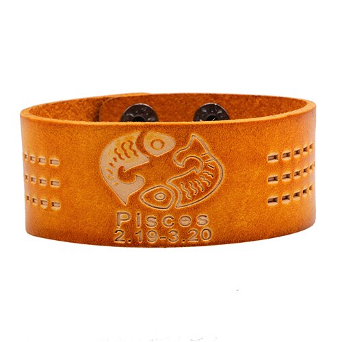Retro 12 Constellations Bracelet Orange