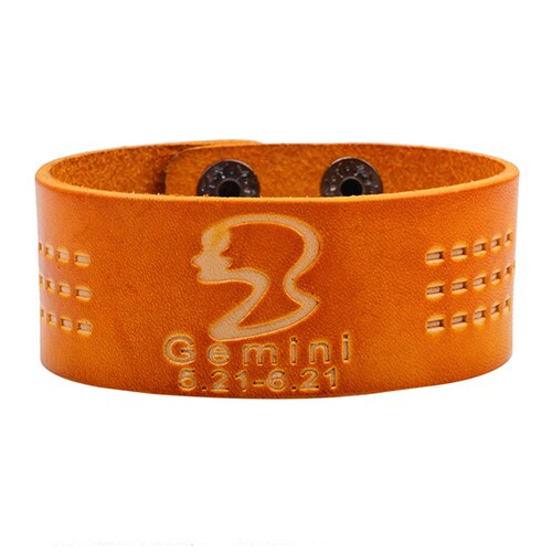 Retro 12 Constellations Bracelet Orange