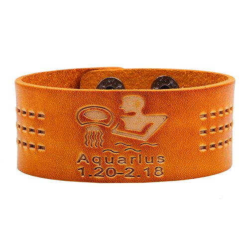 Retro 12 Constellations Bracelet Orange