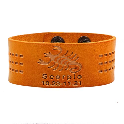 Retro 12 Constellations Bracelet Orange