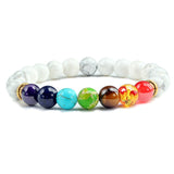 Natural Stone Tiger Eye 7 Chakra Bracelets & Bangles