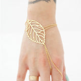 Charm Hollow Leaves Bracelet